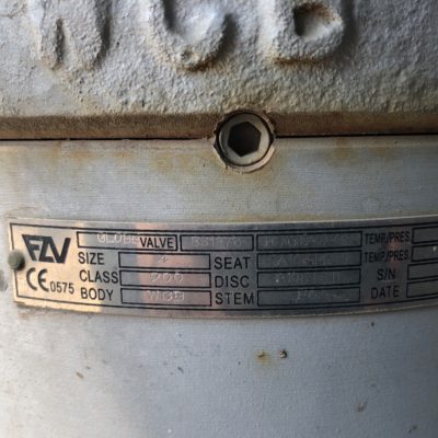 شیر سوزنی 4 اینچ Globe Valve برند FZV