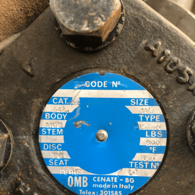 شیر خودکار1/2 1 اینچ Check Valve برند OMB