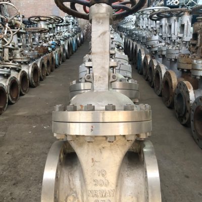 شیر کشویی 10 اینچ NEWAY کلاس 300 بدنه استنلس استیل CF3
