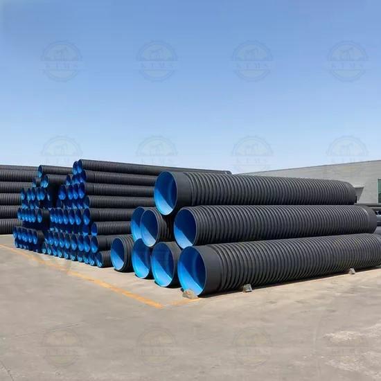 لوله پلیاتیلن دوجداره HDPE لوله پلیاتیلن دوجداره HDPE