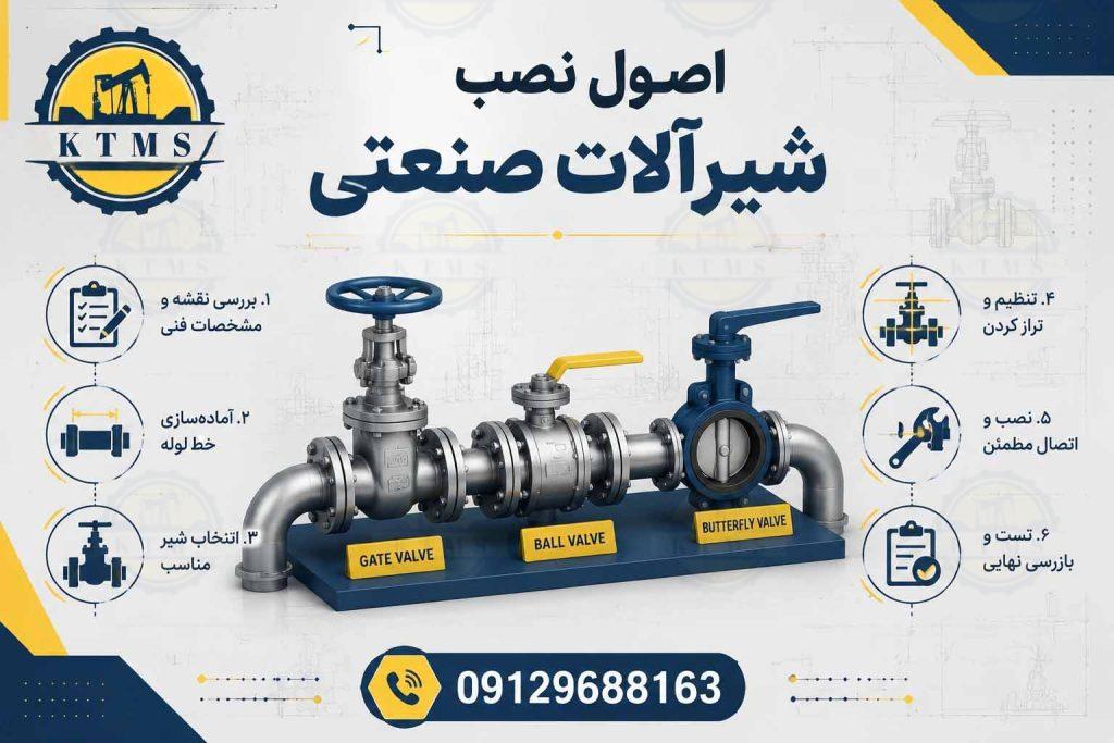 نصب شیرآلات صنعتی